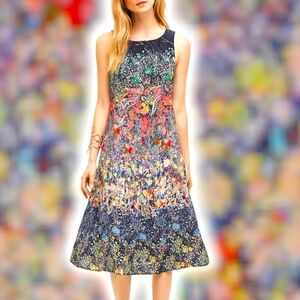 ANTHROPOLOGIE Maeve Larkspur Midi Dress